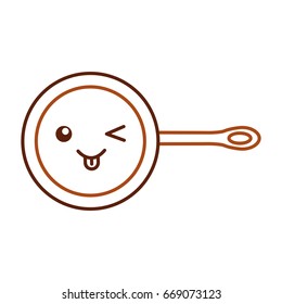 kitchen pan kawaii character