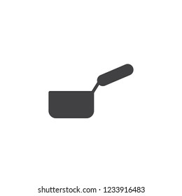 Kitchen pan vector icon. filled flat sign for mobile concept and web design. Handle Saucepan simple solid icon. Symbol, logo illustration. Pixel perfect vector graphics