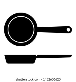 Kitchen Pan vectoriIcon on white background. Frying pan symbol illustration.