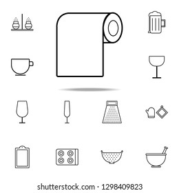 kitchen paper icon. kitchen icons universal set for web and mobile