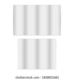 Papel de cocina sobre fondo blanco. Ilustración vectorial.