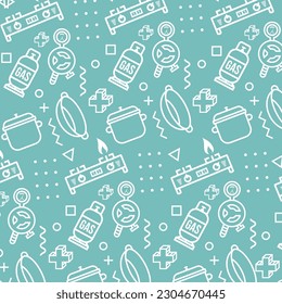 Kitchen Pattern, Kitchen pattern features a seamless design that captures the essence of a kitchen environment.