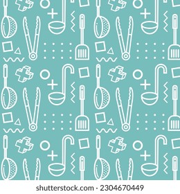 Kitchen Pattern, Kitchen pattern features a seamless design that captures the essence of a kitchen environment.