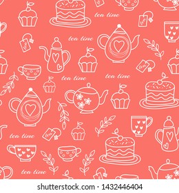 Kitchen pattern seamless design graphic