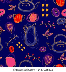 kitchen pattern seamless design graphic