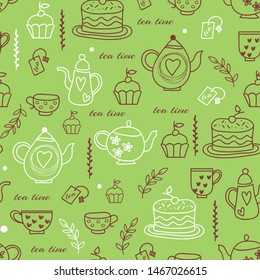 Kitchen pattern seamless design graphic