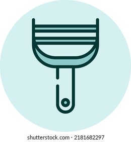 Kitchen peeler, illustration, vector on a white background.