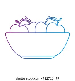 kitchen plastic bowl with apples