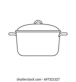 kitchen pot cartoon saucepan of to cooking