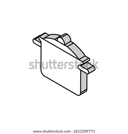 kitchen pot cooking isometric icon vector. kitchen pot cooking sign. isolated symbol illustration