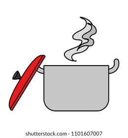 kitchen pot hot icon