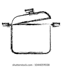 kitchen pot isolated icon