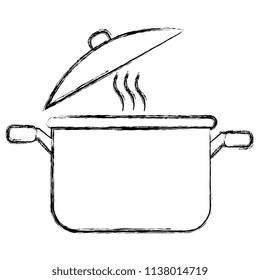 kitchen pot isolated icon