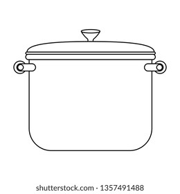 kitchen pot isolated icon