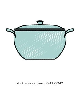 kitchen pot isolated icon