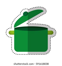 kitchen pot isolated icon