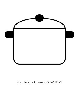 kitchen pot isolated icon