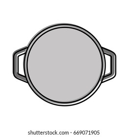 kitchen pot isolated icon
