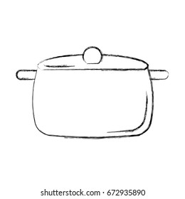 kitchen pot isolated icon