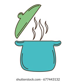 kitchen pot isolated icon