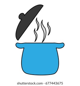 kitchen pot isolated icon