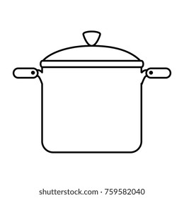 kitchen pot isolated icon