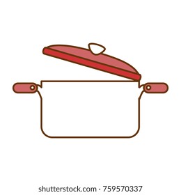 kitchen pot open isolated icon