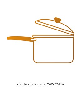 kitchen pot open isolated icon