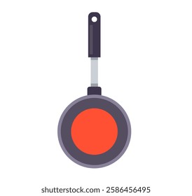 Kitchen pot pan isolated concept. Vector flat cartoon graphic design