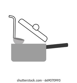 kitchen pot with spoon