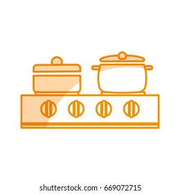 kitchen pot with stove