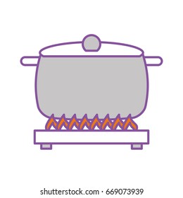 kitchen pot with stove