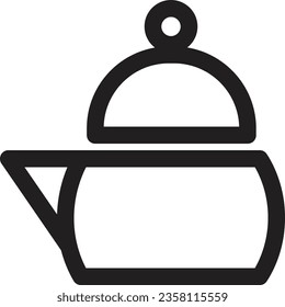 Kitchen Pot Tea Outline Icon