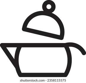 Kitchen Pot Tee Outline Icon