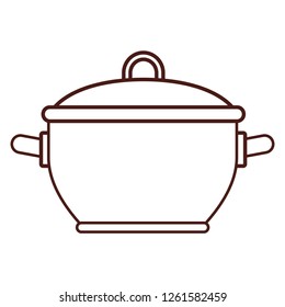 Kitchen pot utensil brown lines Kitchen pot utensil brown lines