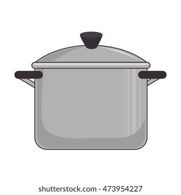 kitchen pot utensil tool kitchenware food cuisine vector illustration