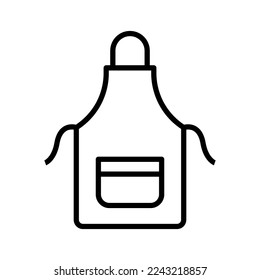 Espectro protector de cocina. Pictograma aislado en un fondo blanco. Ilustración del vector