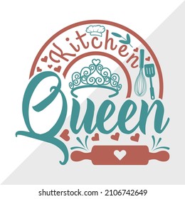 Kitchen Queen Printable Vector Illustration
