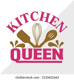 Kitchen Queen Printable Vector Illustration