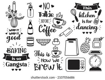kitchen quote illustration Vector for banner, poster, flyer