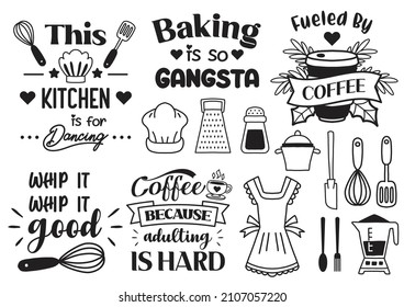 kitchen quote illustration Vector for banner, poster, flyer
