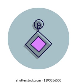kitchen rag icon in badge style. One of web collection icon can be used for UI, UX