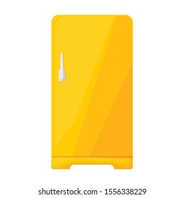 Kitchen refrigerator vector icon.Cartoon vector icon isolated on white background kitchen refrigerator.