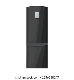 Kitchen refrigerator vector icon.Cartoon vector icon isolated on white background kitchen refrigerator.
