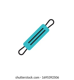 kitchen roller icon vector illustration modern style line design. isolated on white background