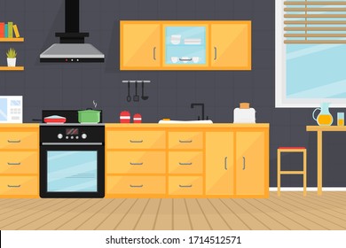 Cartoon Kitchen Images, Stock Photos & Vectors | Shutterstock