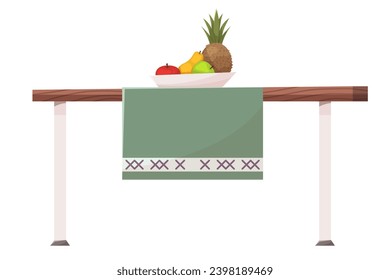 Kitchen room interior. Kirchen symbol. Constructor element to build your own design. Vector illusttration EPS10