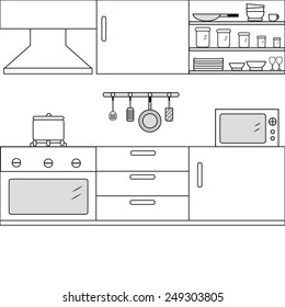 1,345 Kitchen counter sketch Images, Stock Photos & Vectors | Shutterstock