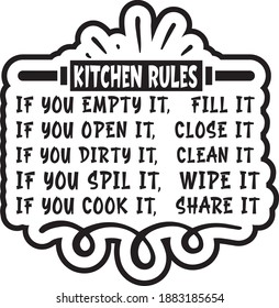 Kitchen Rules: If You Empty It, Fill It