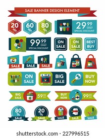 Kitchen sale banner design flat background,eps10